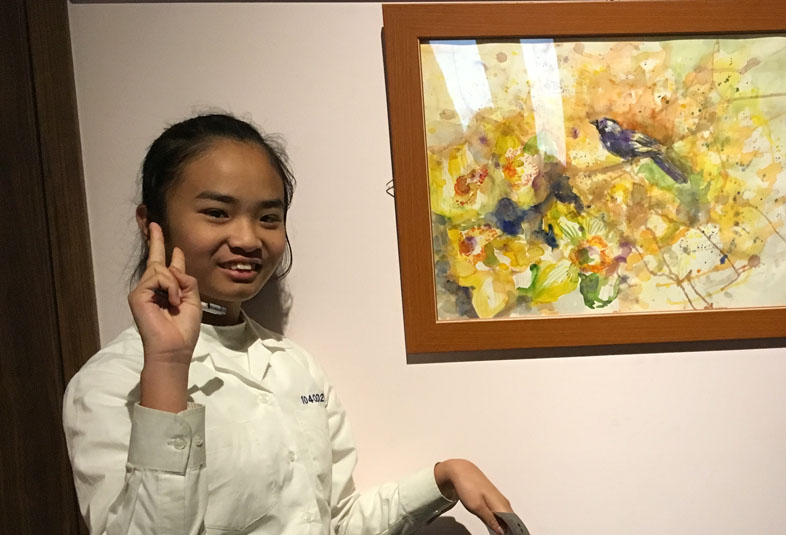 20160325 胡美銀老師原子筆畫展講座